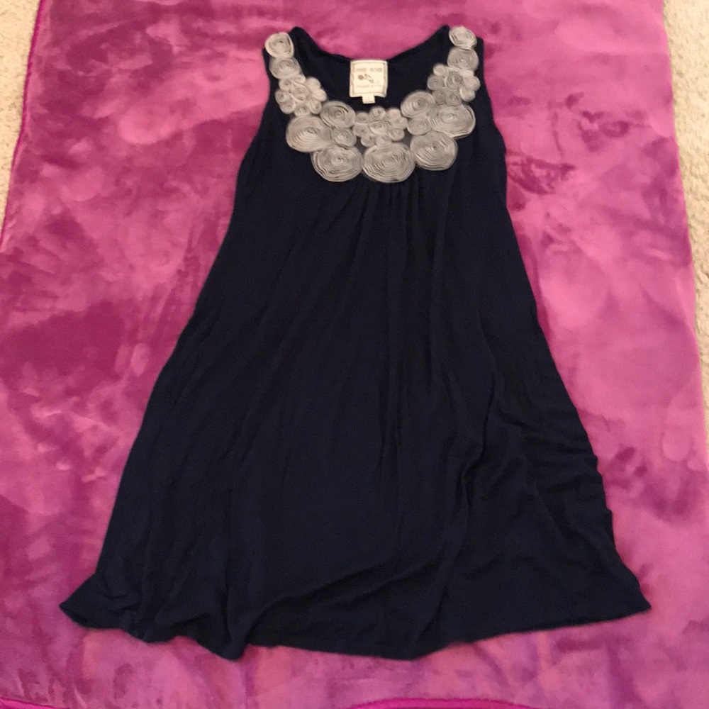 Pink Rose dark blue sleep wear size small